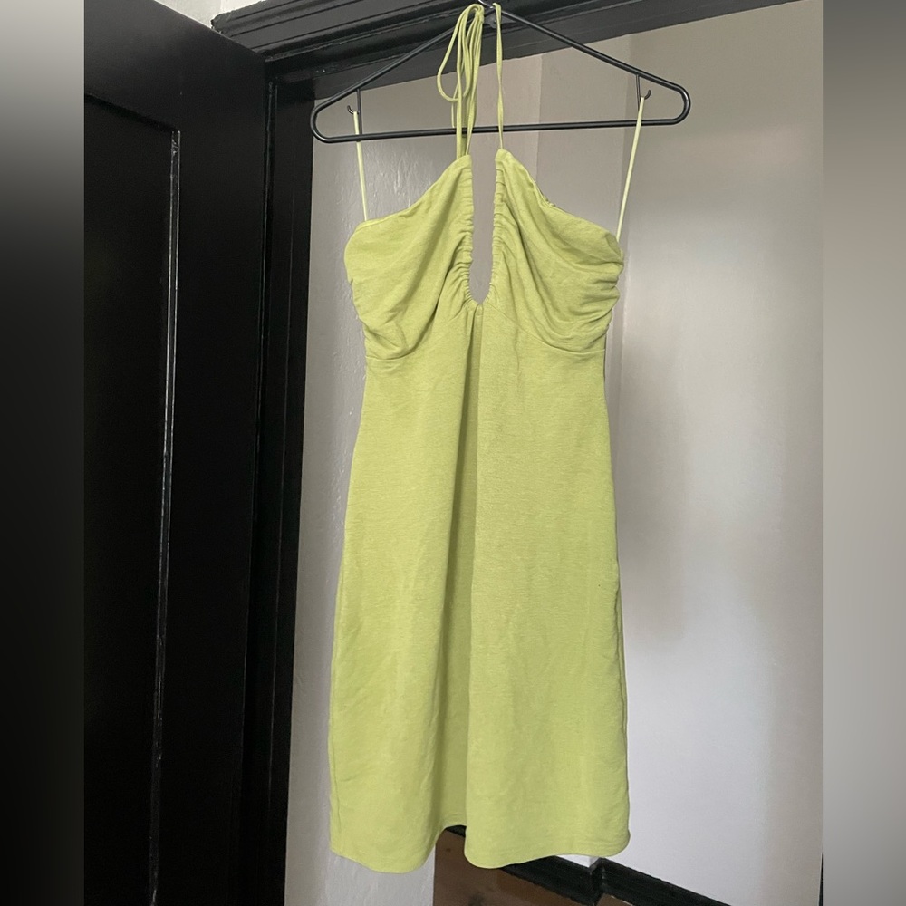Green Hater Tie Dress